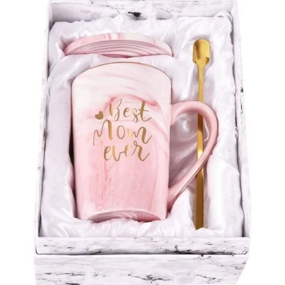 Best Mom Ever Birthday Mothers Day Gifts Coffee‎ Mug Cup Present Pink Wi…